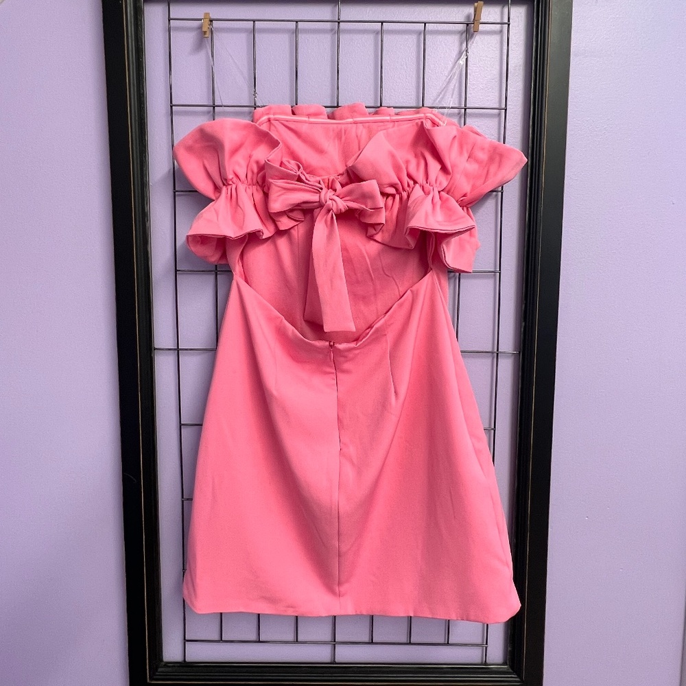 Pink Ruffle Dress - Picture 2 of 2